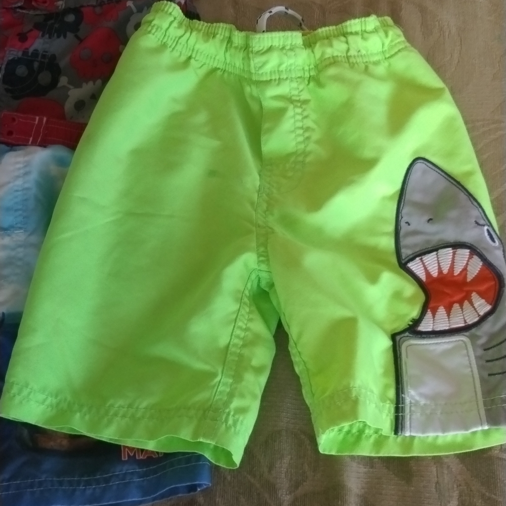 3 pair of little boys swimming trunks 3T and 4T